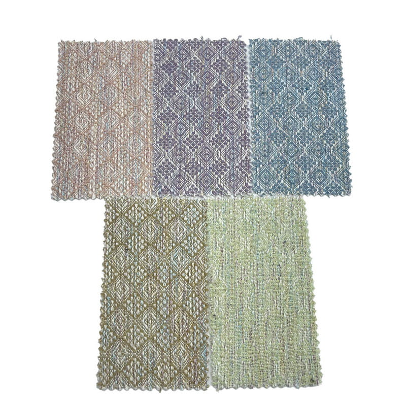 Embossed Jacquard Wool Curtain Tweed Fabrics Para sa Mga Dress 3768
